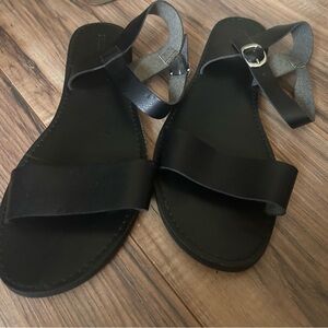 Black Strappy Sandals